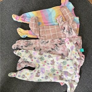 4-pack Baby Footed Pajamas 6-9 mo.